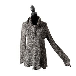 Habitat Clothes To Live In Marled Knit Cowl Neck Tunic Sweater Size XS Layering